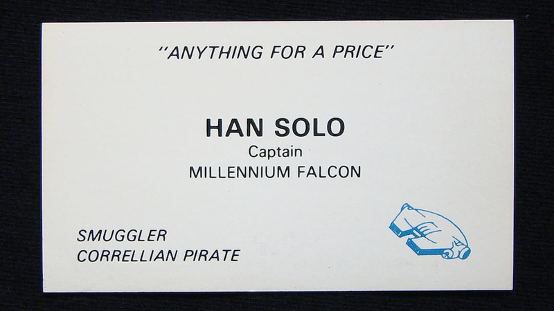 Illustration for article titled If Star Wars Characters Had Business Card, They Would Look Like This